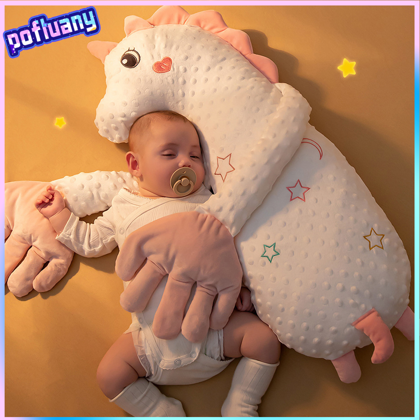 โมเดลฟิกเกอร์ อาร์ตทอย กล่องสุ่มของสะสม ของเล่นและโมเดลสะสม pofluany Baby Patting Pillow for Sleep Newborn Soother Pillow Prevent Startling Reflexes Adjustable Slap Intensity Sleep Baby Patter