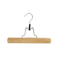 Clamp Hanger Wear-resistant Non-slip Load Bearing Natural Wooden Pants Skirt Hanger for Home