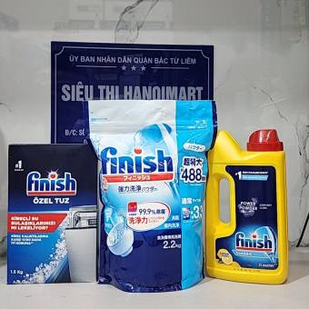 Bột rửa bát Finish 4.5kg, bột finish 2.5kg dùng cho máy rửa chén made in eu, bột rửa bát finish 2.2kg japan