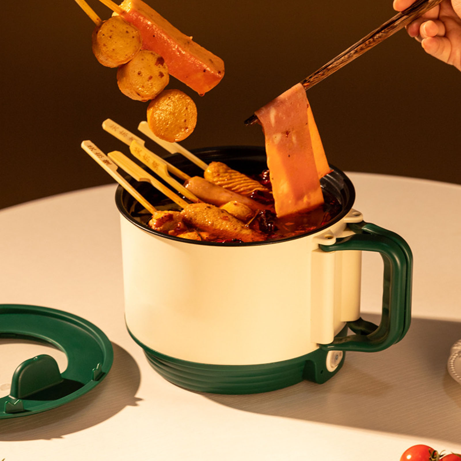 Bếp điện convenienthandle nồi nấu ăn bằng điện dễ lau chùi công suất cao cho cắm trại ngoài trời