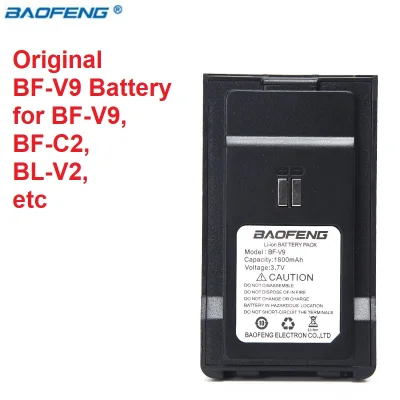 Singapore stock! Genuine Original BF-V9 Battery for BF-C2 Walkie Talkie 1500mAh Li-ion battery Compatible with BL-V2 Two Way Radio C2 Battery 3.7V 5.55wh