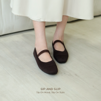 WINOD Riby Flatshoes Cewe Rajut Slip On