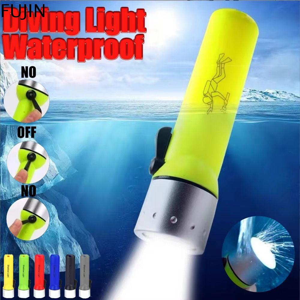FUJIN Điều khiển từ tính Đèn lặn Chống nước Lặn trong hố Đèn pin LED từ tính Chuyên nghiệp Mạnh mẽ Đèn pin dưới nước Trang chủ Ngoài trời