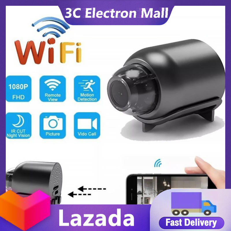 X5 Mini Camera Lightweight Portable Clear Night Vision Camera Mini Cam Video Full HD 1080P For Riding Hiking Walking Pets Home Outdoor Security Guard ราคา 253 บาท*ส่งฟรี