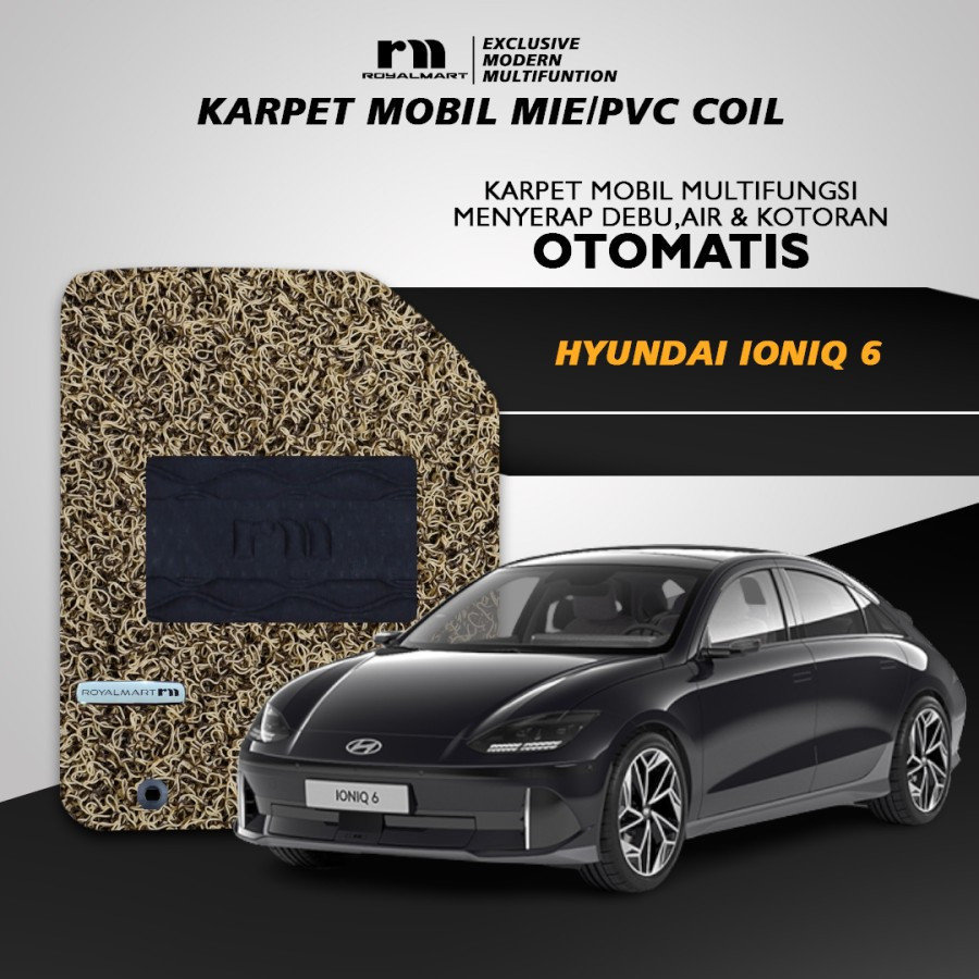 Royal Mart - Karpet Mobil IONIQ 6 NON BAGASI/Carpet Mie Bihun Premium Giá 900,000 Đồng*Miễn phí vận chuyển