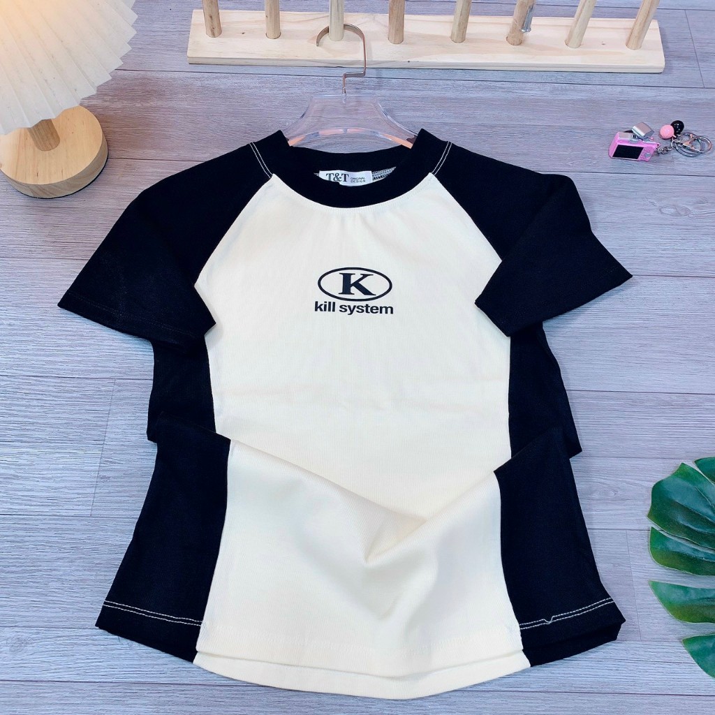 Áo Baby Tee Borip CHỮ K Quảng Châu L1 Co Dãn 4 Chiều - Dư Tú Lệ Shop - 2