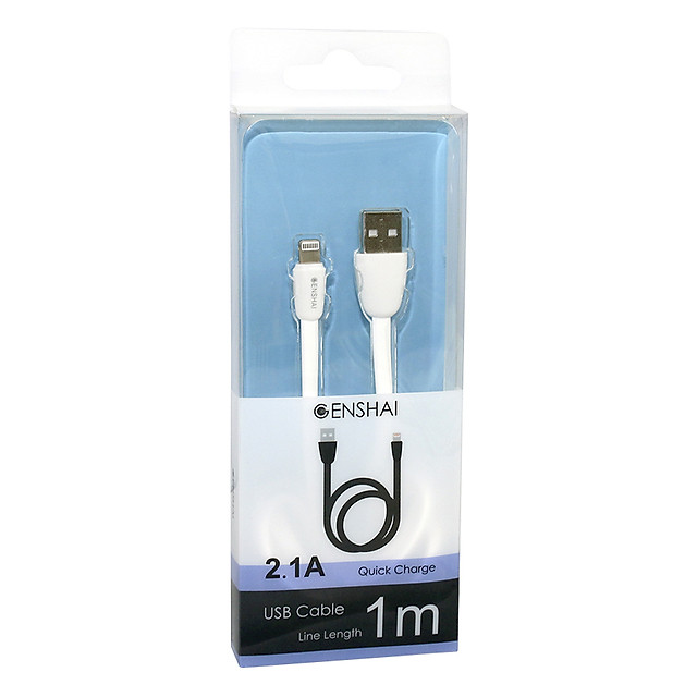 Dây Cáp Sạc Genshai Lightning GL02 (1m) Màu Ngẫu Nhiên - Hàng Chính Hãng - Màu trắng