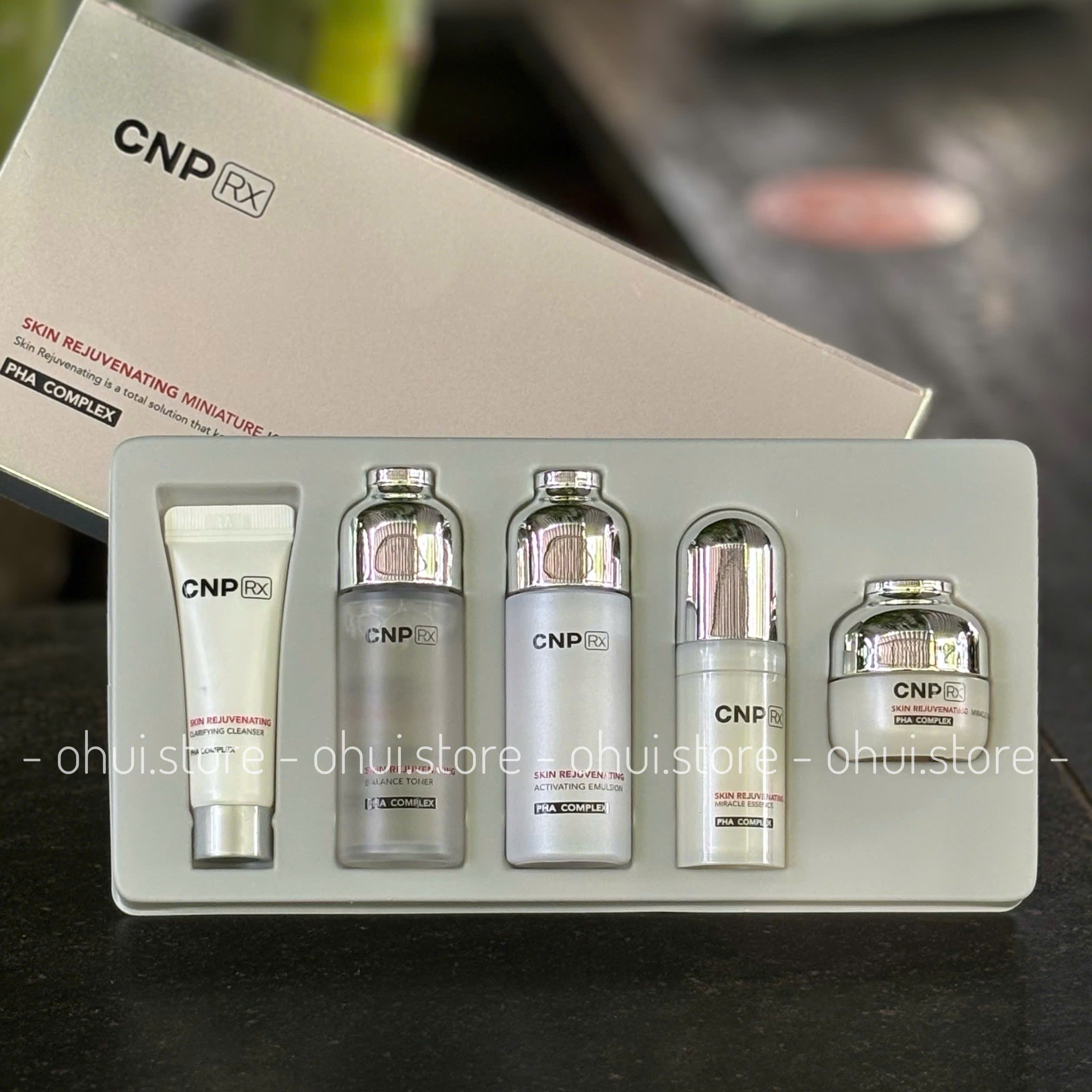 Bộ Dưỡng Da CNP RX Skin Rejuvenating Miniature Kit 5 Sản Phẩm - Tái Tạo Da, Cung Cấp Độ Ẩm