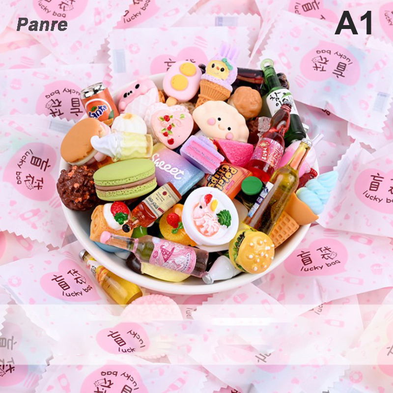 【Flash Sale】 10 món đồ chơi giảm căng thẳng thực phẩm mô phỏng thu nhỏ không lặp lại đồ uống Mini