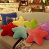 AIVRIEL Star Plush Pillow - Yellow Pink Red 40cm Cushion