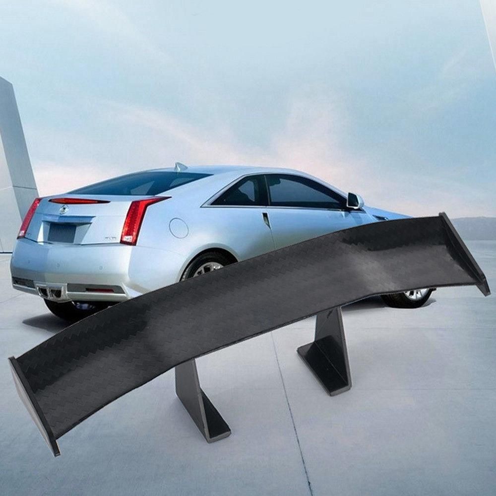 TRAMSIT Cung cấp ô tô Đen / Trắng / Đỏ / Xanh / Xám Cài đặt chất kết dính Trang trí đuôi xe Spoiler nhỏ Sợi carbon Cánh thân sau