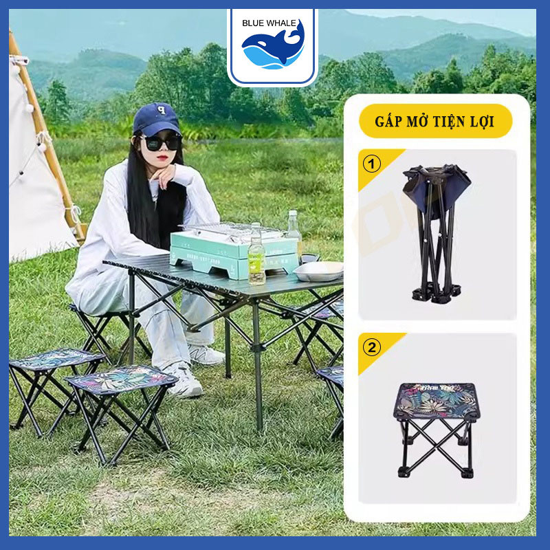 Ghế dã ngoại gấp gọn, ghế du lịch dã ngoại cắm trại câu cá gấp gọn tiện lợi
