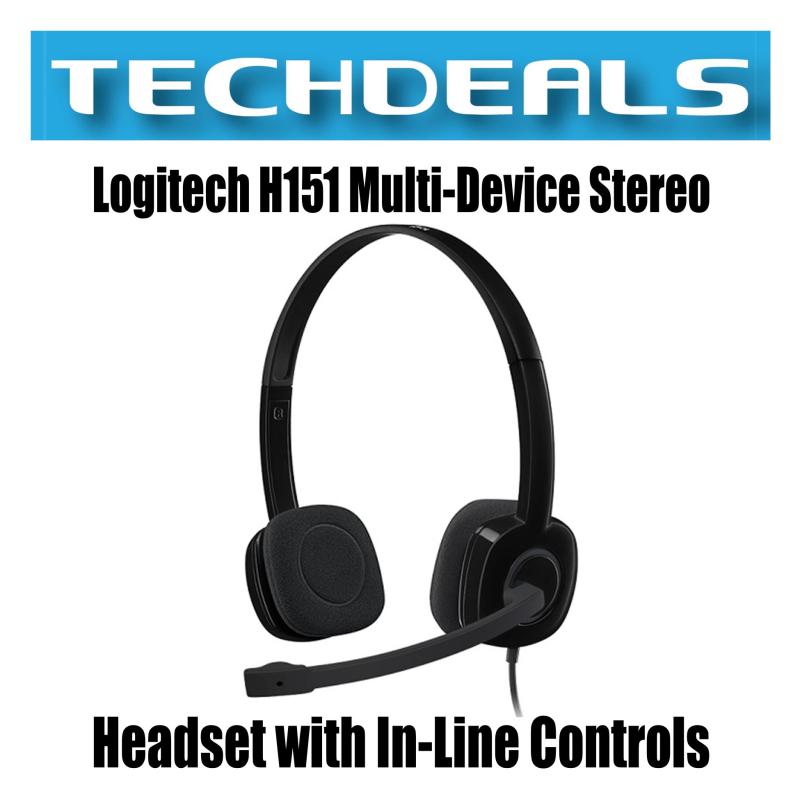 Logitech H151 Multi-Device Stereo Headset with In-Line Controls Singapore