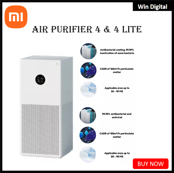 Authentic Xiaomi Mijia Air Purifier 4 & Mijia Air Purifier 4 Lite / Smart Air Purifier [Global Version] Singapore