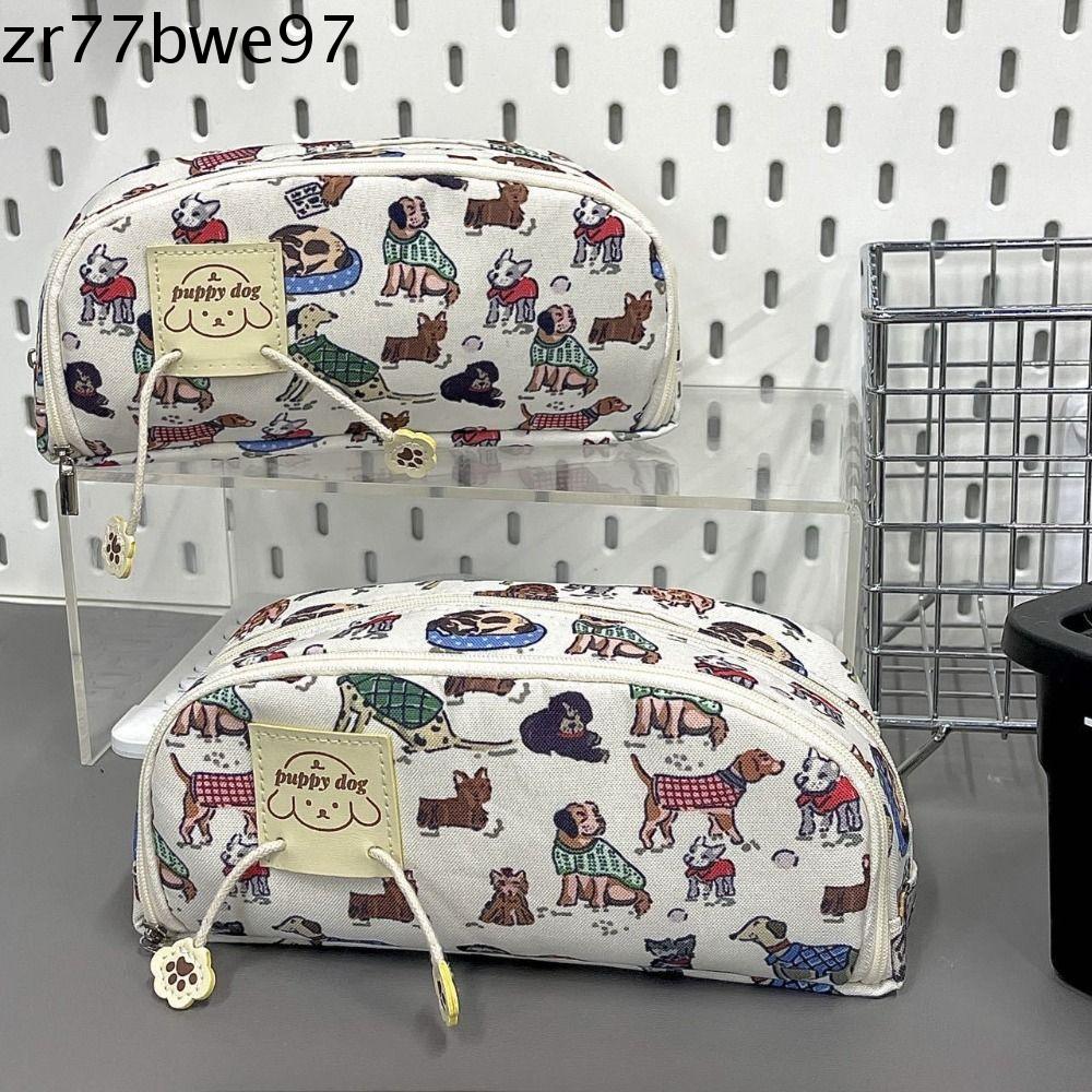 ZR77B Sức chứa lớn Hộp Bút Chì Vải bố Dây kéo Túi đựng bút Hộp bút Đa chức năng Túi bút chì Đồ dùng học tập văn phòng