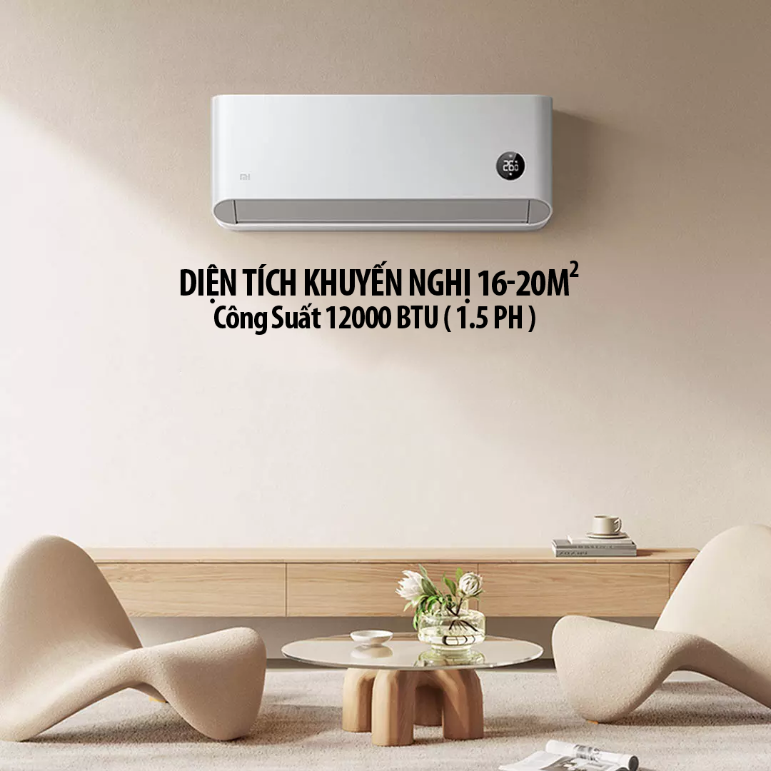 Điều Hòa Thông Minh 2 Chiều Xiaomi Mijia 1.5HP (KFR-35GW/N1A3)n12000BTU kết nối App Mihome