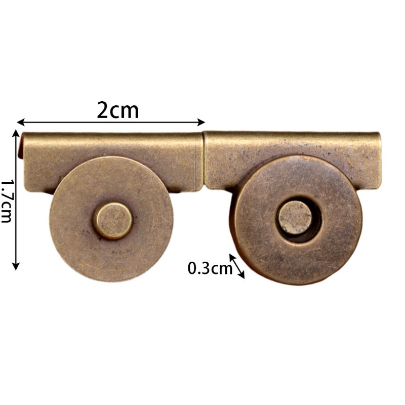 1/4Pair Metal Magnetic Snaps Clasps Invisible Button Clothes Handbags Fasteners Clasps No Sewing