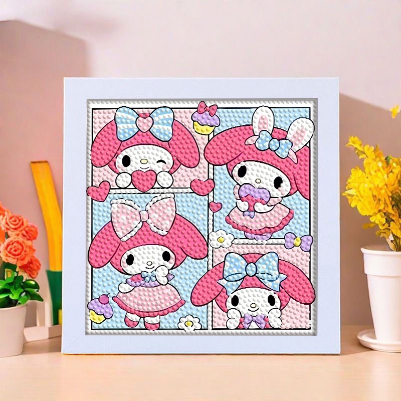 SG Stock DIY Diamond Painting Kit with Frame – Fun Arts & Crafts Activity for Kids & Adults - Children Day Gift/Birthday