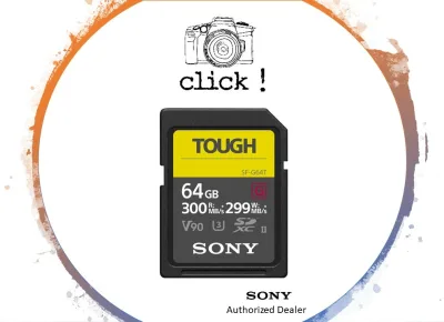 Sony 64GB SF-G (SF-G64T) Tough Series UHS-II SDXC Memory Card