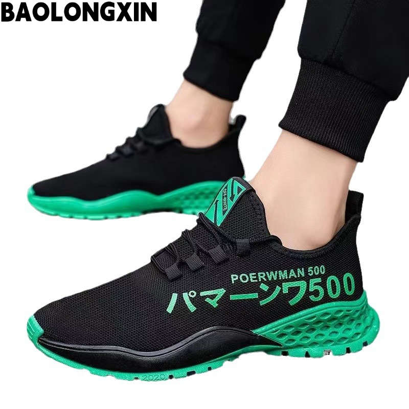 BAOLONGXIN รองเท้าผู้ชายรองเท้าตาข่ายระบายอากาศสำหรับฤดูใบไม้ร่วงรองเท้ากีฬาลำลองสำหรับผู้ชาย ราคา 114 บาท*ส่งฟรี