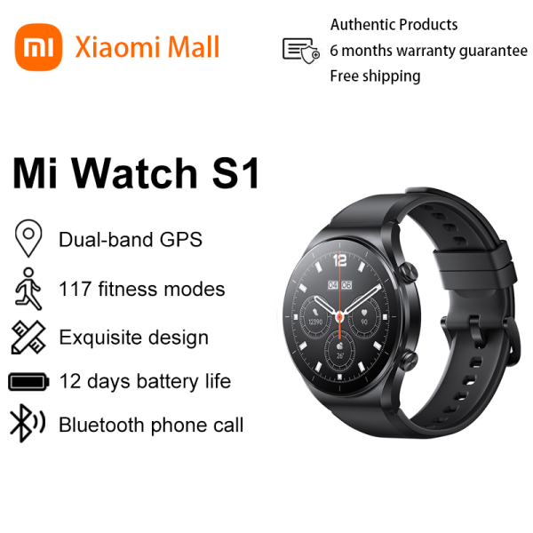 Xiaomi Watch S1 Bluetooth Answer Call Smartwatch 1.43 60Hz Refresh Screen Wireless Charging 12 Day Battery Mi Watch