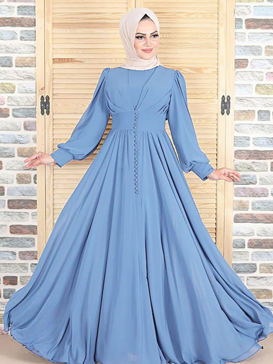 Long Evening Maxi Dress Gown Abaya With Islamic Dupatta On Self Design  (SR1197) at Rs 2595 in Surat