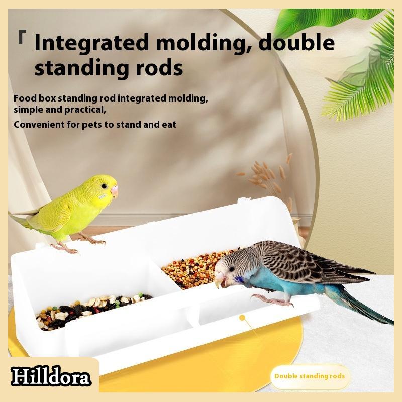 [Hilldora] Công suất lớn chim trung chuyển Hộp chống giật gân chim thực phẩm quả bền Vẹt ăn hộp cho chim vừa nhỏ - 6