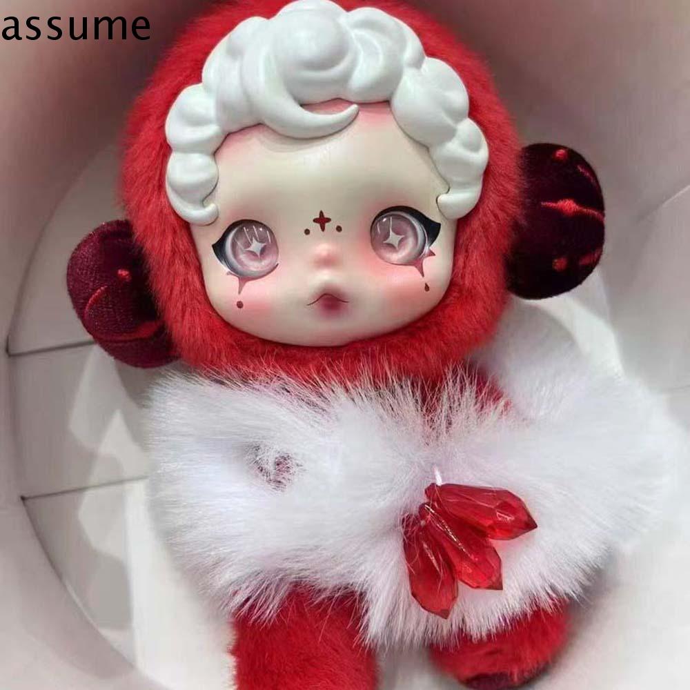 ASSUME Mô hình sưu tập Tượng búp bê gấu trúc đầu lâu Gấu trúc sọ đỏ trắng Móc khóa hoạt hình dây chuyền nhung lông gấu trúc sọ Đồ chơi nhồi bông gấu trúc sọ Thái Búp bê nhồi bông gấu trúc sọ Trang trí ba lô