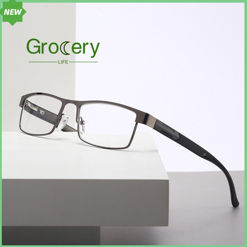 GROCERY LIFE Văn phòng Cổ điển Cổ điển Khung quang học Kinh Doanh Kính Đọc Sách Siêu Ánh Sáng Kính Bảo Vệ mắt