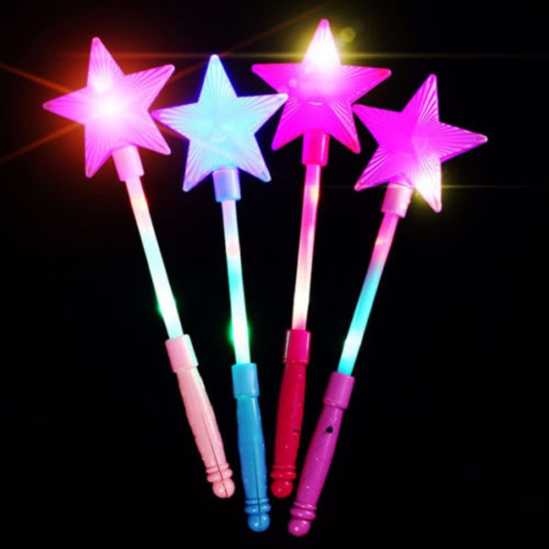 Flashing Kid s Gift Toy Glowing Fairy Pentagram Flash Stick Lights Up Glow