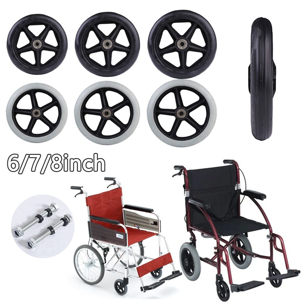 MISCAR Thay thế Cao su Linh hoạt Hành lý Bánh xe đẩy du lịch Bánh xe lốp rắn Bánh xe đẩy shoppin Bánh xe lăn