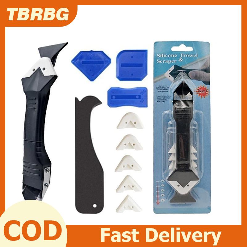TBRBG Silicone scraper giống cây chổi Kit 3in1 caulking Remover Knife cho gạch niêm phong crack vữa đổi mới Giá 17,523 Đồng*Miễn phí vận chuyển