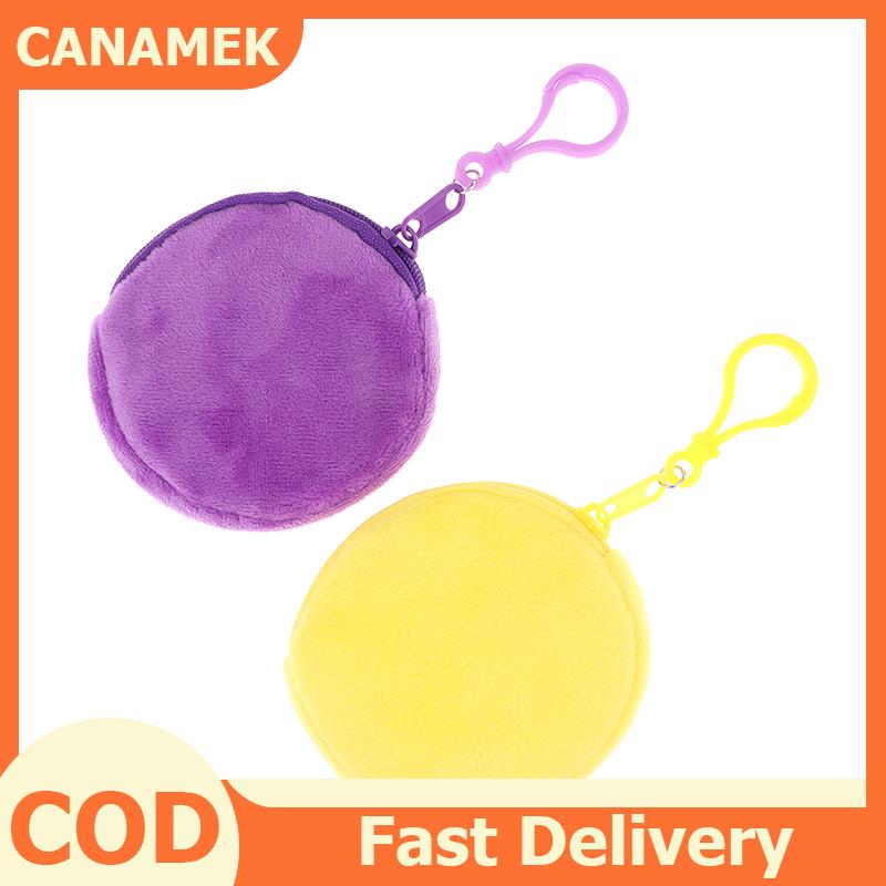 CANAMEK Kẹo Màu Vòng Sang Trọng Đồng Xu Ví Phụ Nữ Dễ Thương Màu Sắc Rắn Thay Đổi Pouch Ví Keychain Tai Nghe Di Động Lưu Trữ Túi