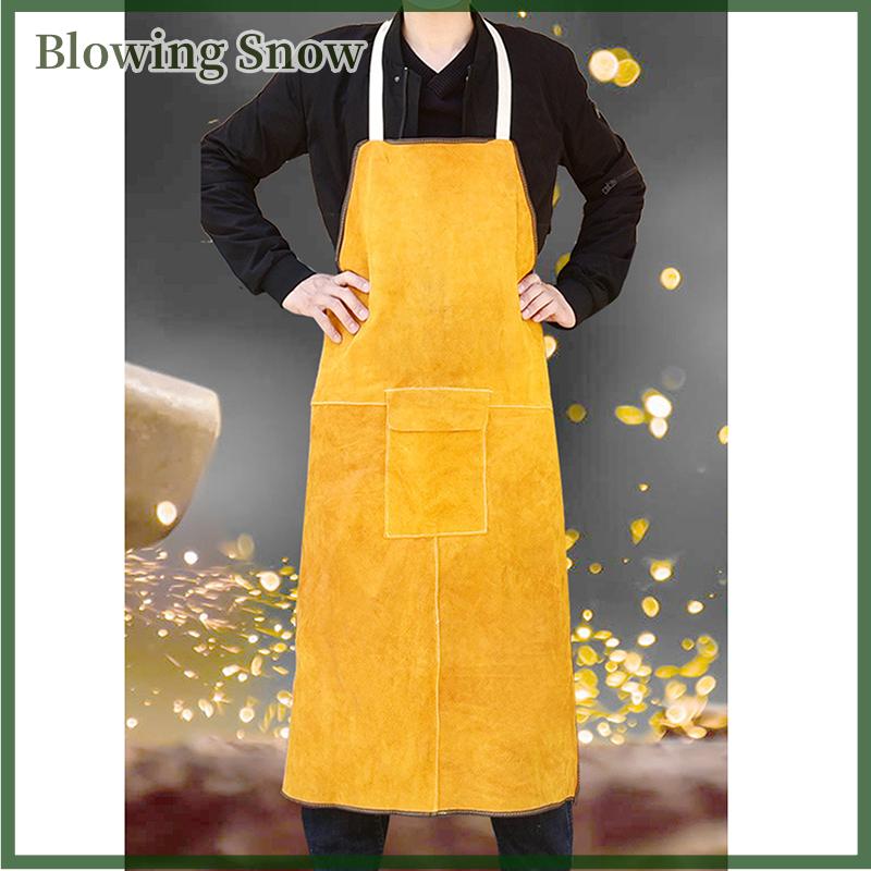 Blowing Tạp dề thợ hàn da bò chất lượng cao đồ bảo hộ lao động an toàn lao động thợ rèn