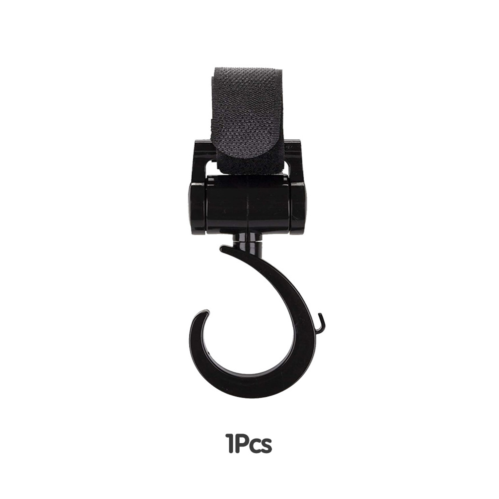 Mumystation Velcro Hook Rotatable Clip Hanger Double Hook For Bicycle Baby Stroller