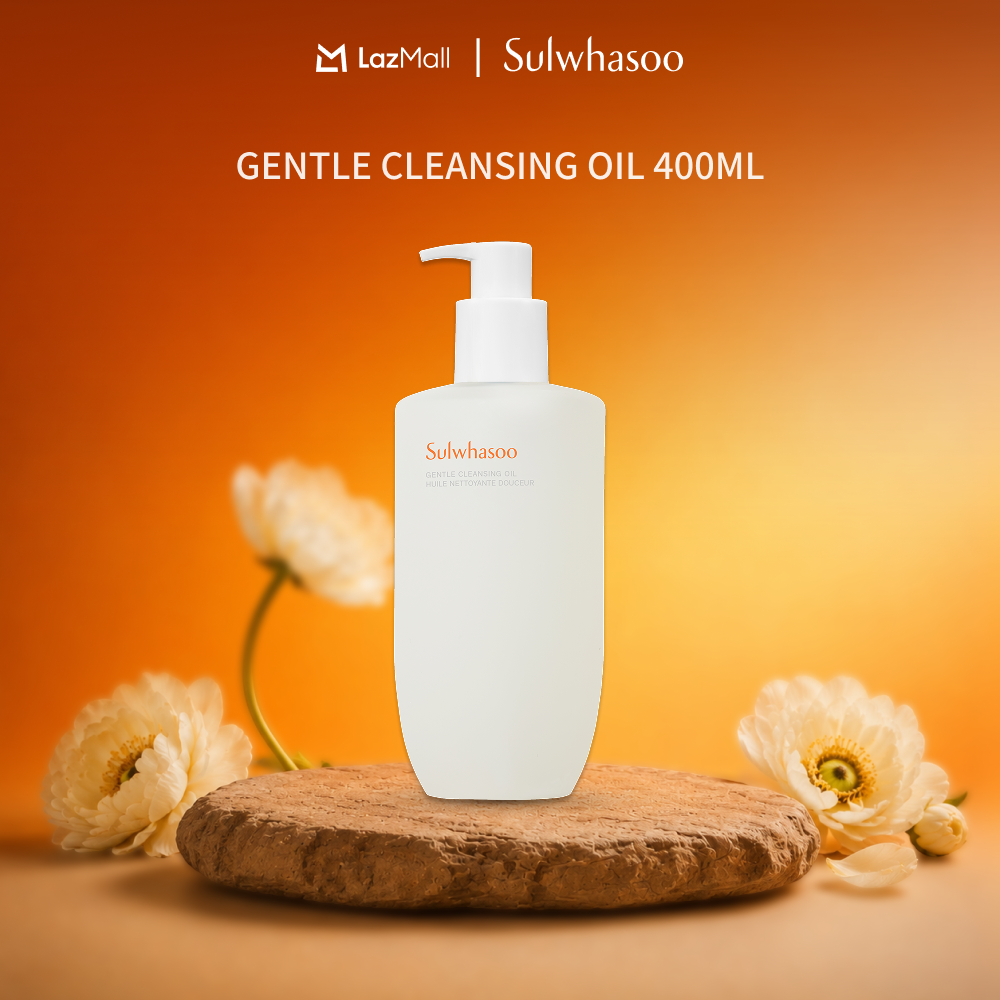 SULWHASOO Gentle Cleansing Oil 400ml คลีนซิ่งออยล์ผสมอิมัลชันสำหรับล้างเครื่องสำอางกันน้ำ ครีมกันแดด และสิ่งสกปรก ราคา 2,328 บาท*ส่งฟรี