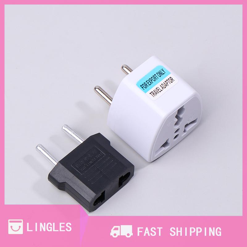 LINGLES Universal Japan CN US Plug Adapter International AU UK EU To US American Travel Electrical Plug Converter Power Adapter Socket Presyo 42 Piso*Libreng Shipping