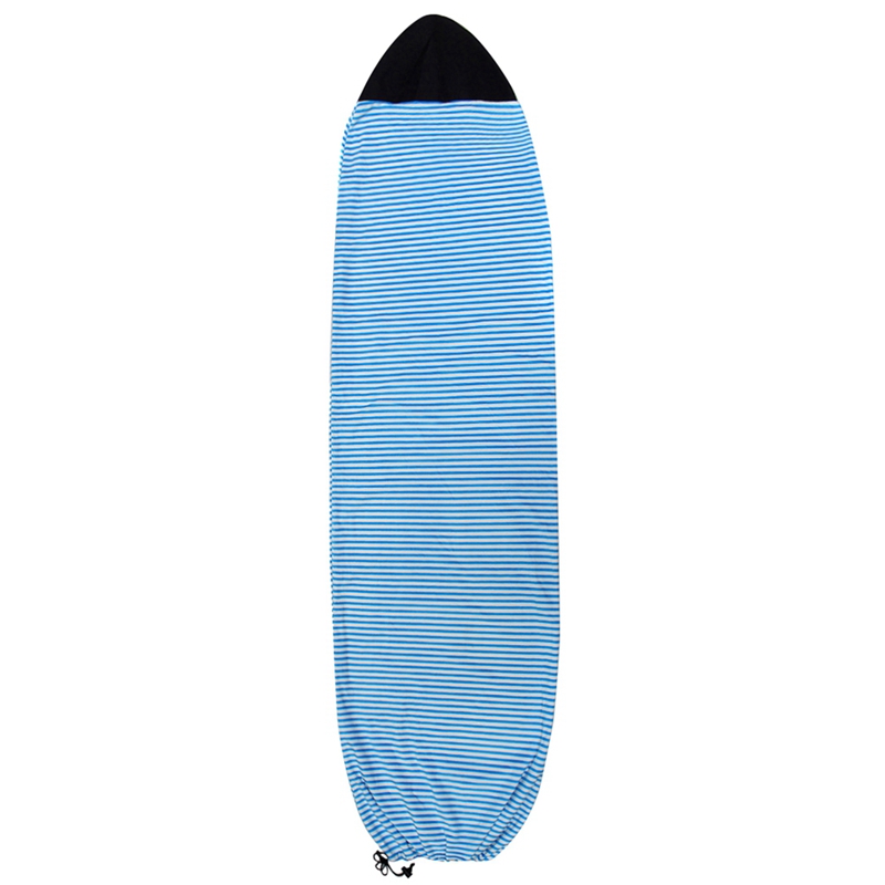 กระดานโต้คลื่นถุงเท้าครอบคลุม6Ft สีฟ้าและสีขาวลาย Surf Board ป้องกันเคสใส่เก็บกระเป๋า