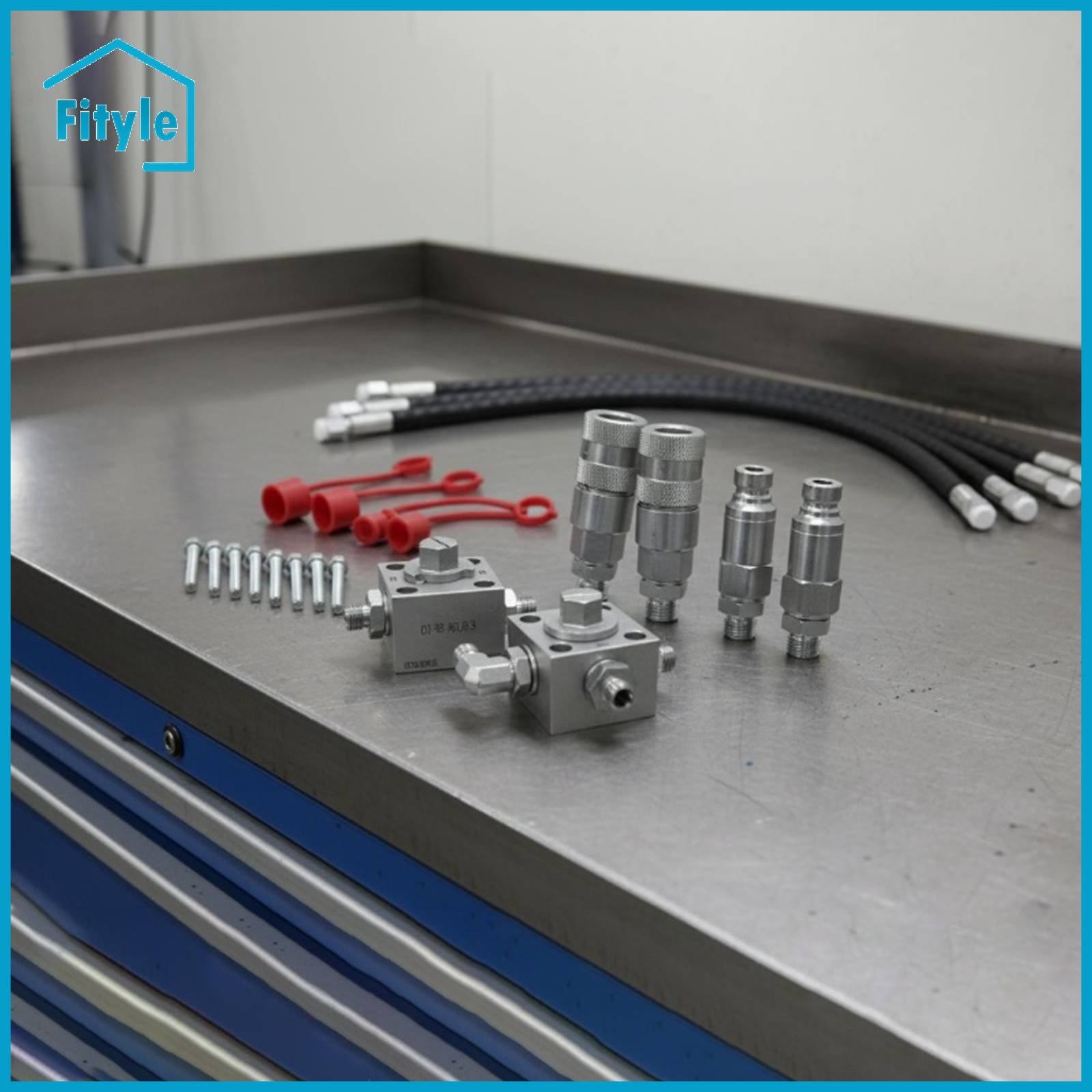 Fityle Multi-Purpose Excavator Diverter Valve Kit High Pressure Hydraulic Diverter Valve Kit Quick Connect Heavy Equipment Part For Single/Double Acting Cylinders ราคา 6,518 บาท*ส่งฟรี