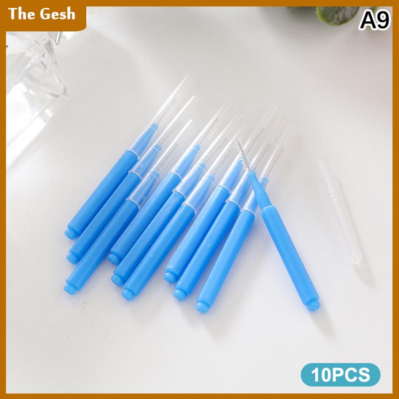 [The Gesh] 10 cái Đầu vòi hoa sen làm sạch bàn chải lỗ nhỏ công cụ làm sạch chống tắc nghẽn Mini crevice lông cho khoảng cách vòi phun phòng tắm ô tô - 9