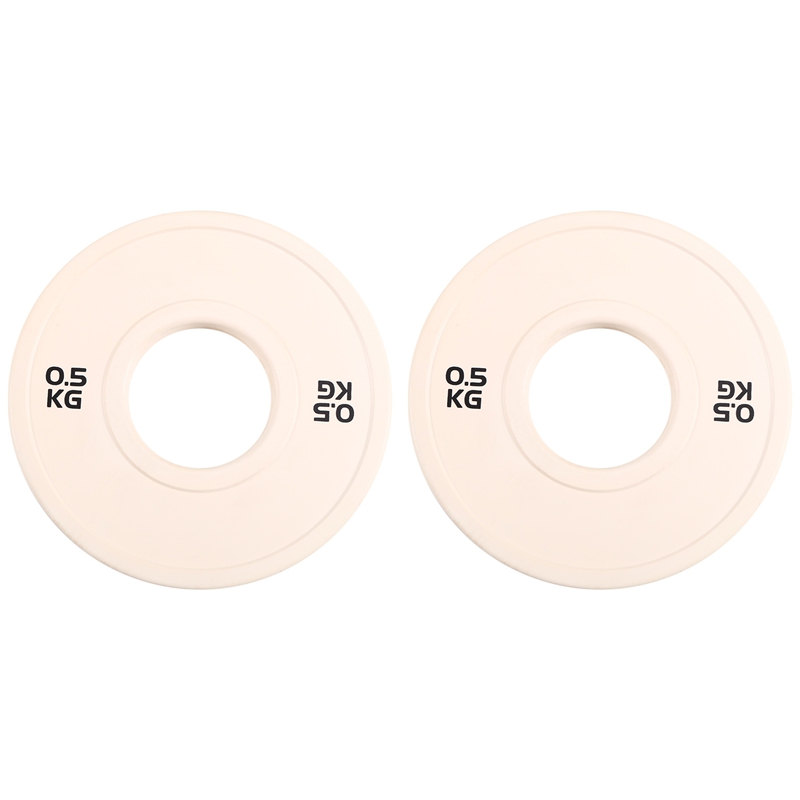 [Lapurer]2X Gym Micro-Type Plates Dumbbell Weight Plate Rubber Fractional Weight Plates Add-on Aperture 50.4mm 0.5KG