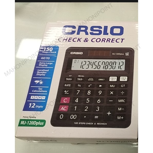 Kalkulator Casio MJ 120D PLUS Ceck And Correct Kalkulator Calculator Scientific Sekolah Garansi Resmi 3 Tahun 2nd edition Kalkulator Casio Scientific Calculator Casio Scientific