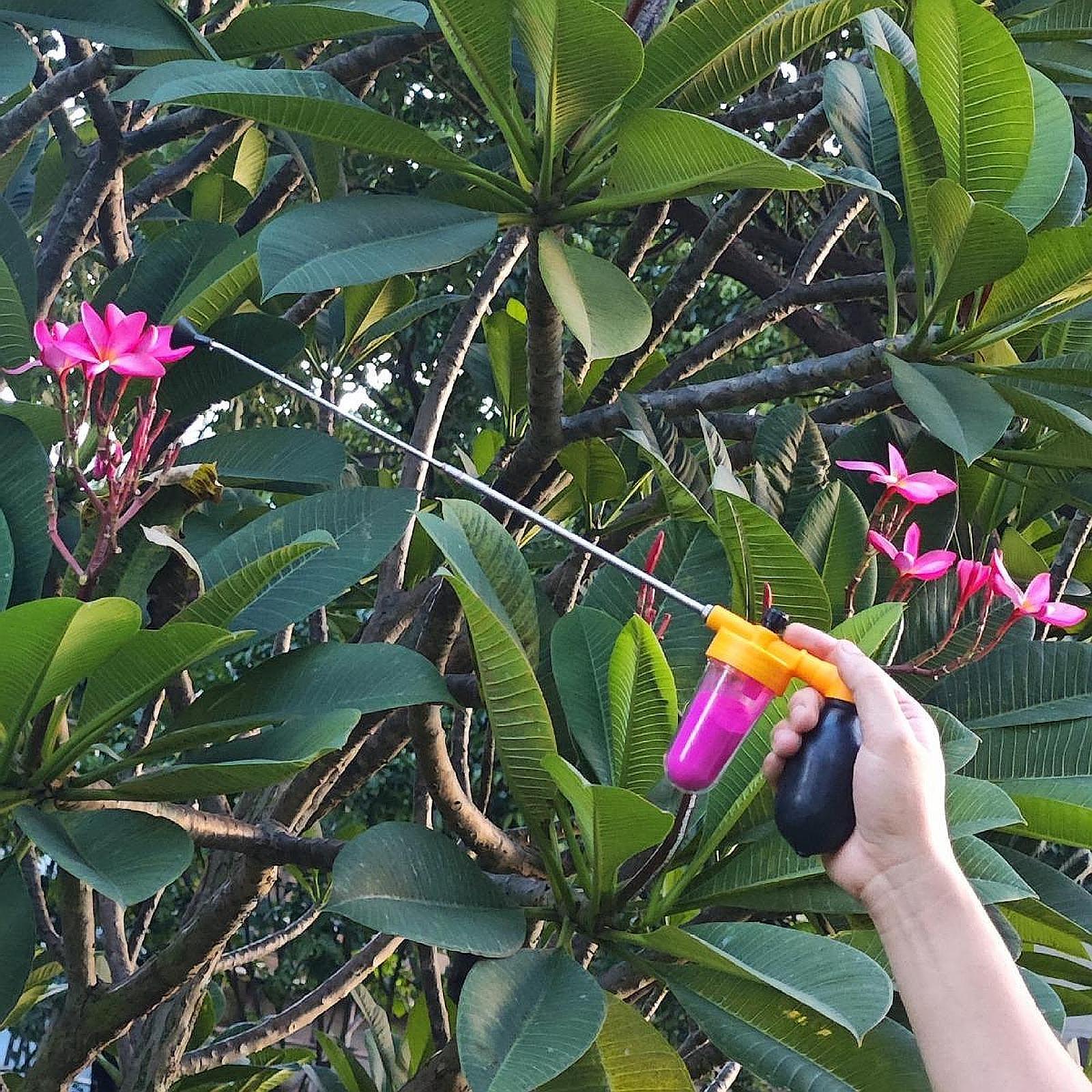 Miracle Shining Powder Duster Sprayer, 13-25inch Multipurpose Telescopic Rod Pollen Pollinator, Diatomaceous Earth Applicator for Outdoor Garden ราคา 368 บาท*ส่งฟรี