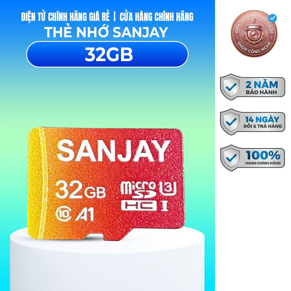 THẺ NHỚ SANJAY 32GB/64GB - BẢO HÀNH CHÍNH HÃNG 2 NĂM