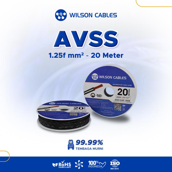 AVSS 1.25 F MM2 20 METER - KABEL OTOMOTIF WILSON CABLES Giá 161,000 Đồng*Miễn phí vận chuyển