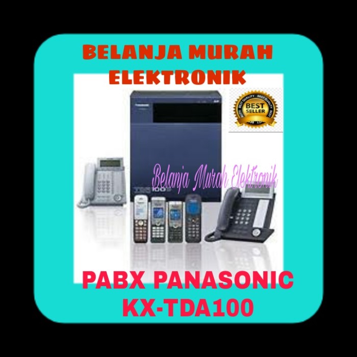 PANASONIC PABX KX-TDA 100 ( KAPASITAS 8 LINE, 40 EXTENSION )- Shelishop13 Harga  28,783,000 Ringgit*Penghantaran Percuma