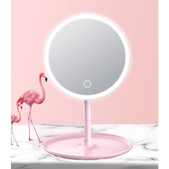 Gương Trang Điểm Để Bàn ️ Gương Để Bàn Trang Điểm Có Đèn Led Cảm Ứng 3 Chế Độ Ánh Sáng Pin Siêu Trâu