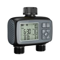 Programmable Water Timer 2 Zone for Garden Hose Sprinkler Timer Automatic Drip Irrigation Function US Watering Timer