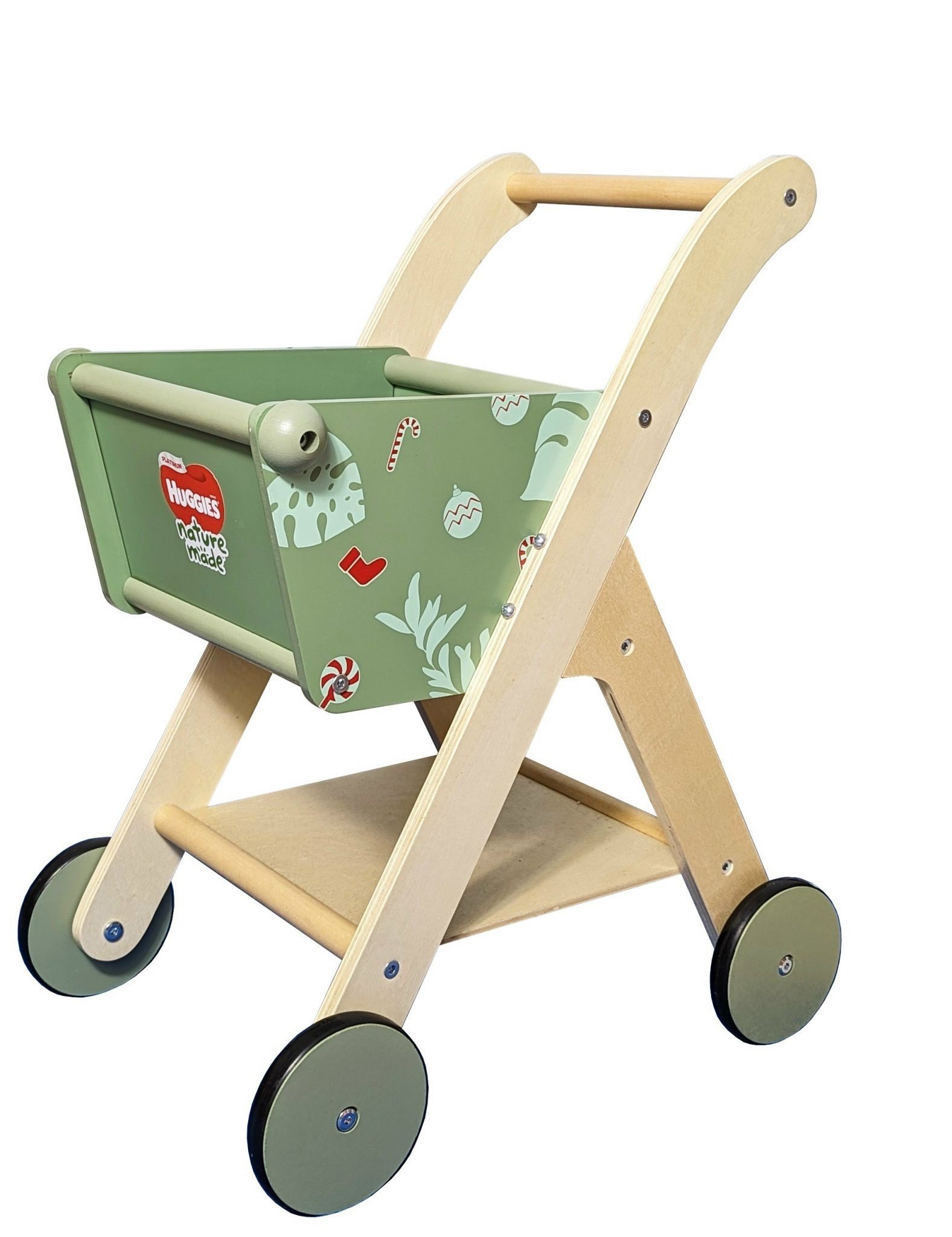 Xe đẩy Huggies Nature Made chất liệu gỗ thông cao cấp, sơn an toàn