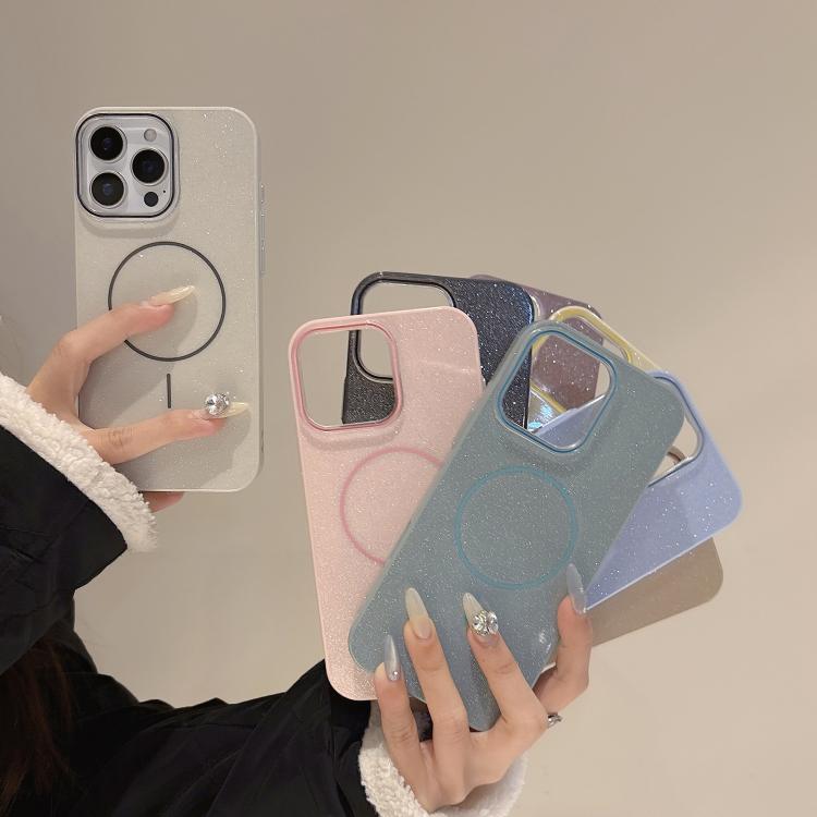 【HZSUNSKY】 Glitter MagSafe Thin Circle TPU Phone Case For iPhone 11/iPhone 11 Pro/iPhone 11 Pro Max/iPhone 12/iPhone 12 Pro/iPhone 12 Pro Max/iPhone 13/iPhone 13 Pro/iPhone 13 Pro Max/iPhone 14/iPhone 14 Pro/iPhone 14 Pro Max/iPhone 15/iPhone 15 Pr